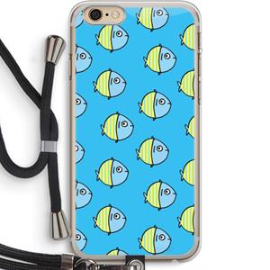CaseCompany Visjes: iPhone 6 PLUS / 6S PLUS Transparant Hoesje met koord
