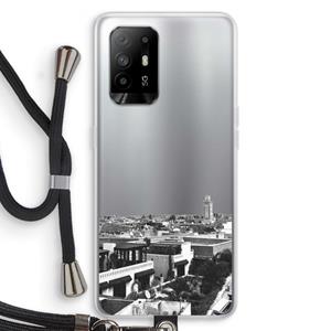 CaseCompany Marrakech Skyline : Oppo A95 5G Transparant Hoesje met koord