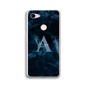 CaseCompany Midnight Marble: Google Pixel 3 XL Transparant Hoesje