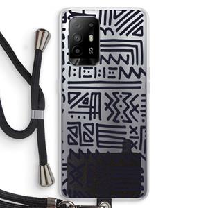 CaseCompany Marrakech print: Oppo A95 5G Transparant Hoesje met koord