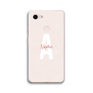 CaseCompany Strawberry Milkshake: Google Pixel 3 XL Transparant Hoesje