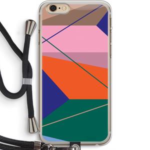 CaseCompany Gestalte 1: iPhone 6 PLUS / 6S PLUS Transparant Hoesje met koord