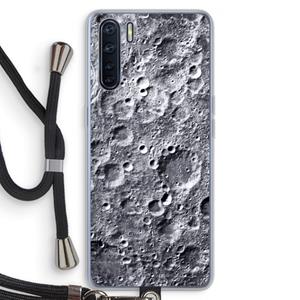CaseCompany Maanlandschap: Oppo A91 Transparant Hoesje met koord