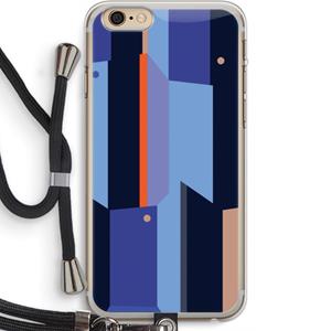 CaseCompany Gestalte 3: iPhone 6 PLUS / 6S PLUS Transparant Hoesje met koord