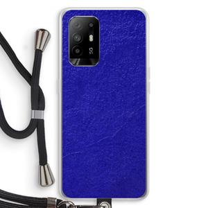 CaseCompany Majorelle Blue: Oppo A95 5G Transparant Hoesje met koord