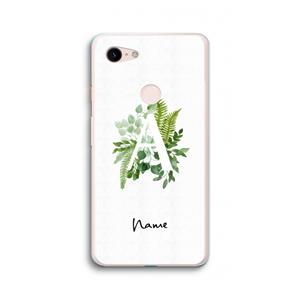 CaseCompany Green Brush: Google Pixel 3 XL Transparant Hoesje