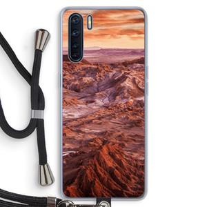 CaseCompany Mars: Oppo A91 Transparant Hoesje met koord