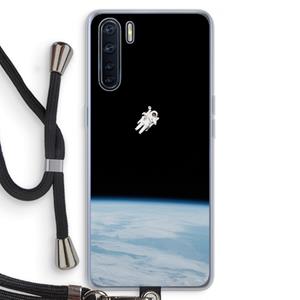 CaseCompany Alone in Space: Oppo A91 Transparant Hoesje met koord