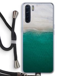 CaseCompany Stranded: Oppo A91 Transparant Hoesje met koord
