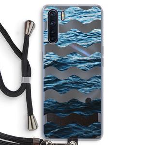 CaseCompany Oceaan: Oppo A91 Transparant Hoesje met koord
