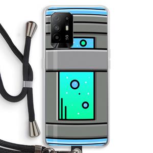 CaseCompany Chug Bottle: Oppo A95 5G Transparant Hoesje met koord