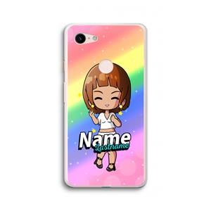 CaseCompany Chibi Maker vrouw: Google Pixel 3 XL Transparant Hoesje