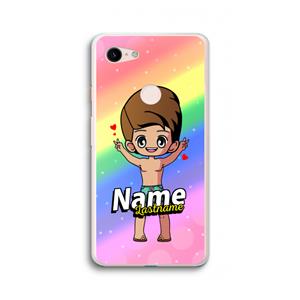 CaseCompany Chibi Maker man: Google Pixel 3 XL Transparant Hoesje