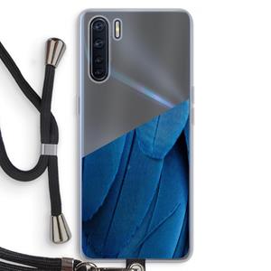 CaseCompany Pauw: Oppo A91 Transparant Hoesje met koord