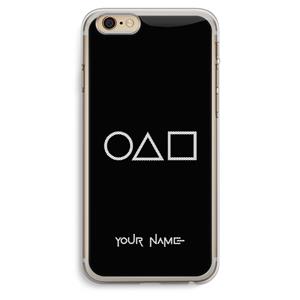 CaseCompany Squid Game: iPhone 6 Plus / 6S Plus Transparant Hoesje