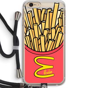 CaseCompany McElodie: iPhone 6 PLUS / 6S PLUS Transparant Hoesje met koord