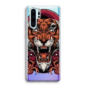 CaseCompany Tiger and Rattlesnakes: Huawei P30 Pro Transparant Hoesje