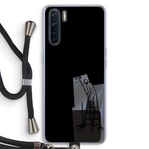 CaseCompany Musketon Painter: Oppo A91 Transparant Hoesje met koord