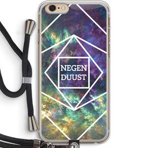CaseCompany Negenduust ruimte: iPhone 6 PLUS / 6S PLUS Transparant Hoesje met koord