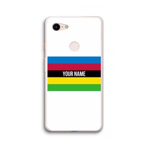 CaseCompany WK Wielrennen: Google Pixel 3 XL Transparant Hoesje