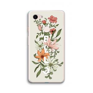 CaseCompany Hello bloemen: Google Pixel 3 XL Transparant Hoesje