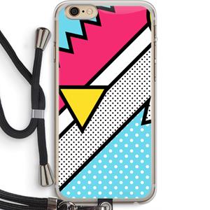 CaseCompany Pop Art #3: iPhone 6 PLUS / 6S PLUS Transparant Hoesje met koord