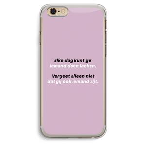 CaseCompany gij zijt ook iemand: iPhone 6 Plus / 6S Plus Transparant Hoesje