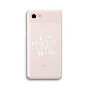 CaseCompany Partner in crime: Google Pixel 3 XL Transparant Hoesje