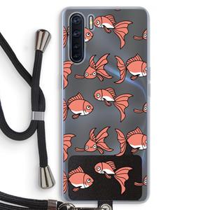 CaseCompany Blub: Oppo A91 Transparant Hoesje met koord