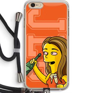 CaseCompany Jamie Lee Simpson: iPhone 6 PLUS / 6S PLUS Transparant Hoesje met koord