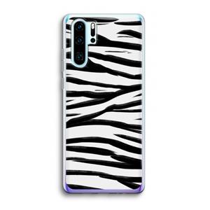 CaseCompany Zebra pattern: Huawei P30 Pro Transparant Hoesje