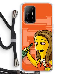 CaseCompany Jamie Lee Simpson: Oppo A95 5G Transparant Hoesje met koord