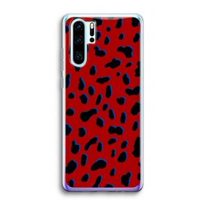 CaseCompany Red Leopard: Huawei P30 Pro Transparant Hoesje