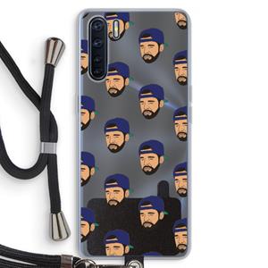 CaseCompany Drake Away: Oppo A91 Transparant Hoesje met koord