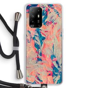 CaseCompany Alone: Oppo A95 5G Transparant Hoesje met koord