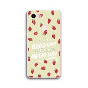 CaseCompany Don't forget to have a great day: Google Pixel 3 XL Transparant Hoesje
