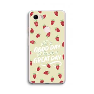 CaseCompany Don't forget to have a great day: Google Pixel 3 XL Transparant Hoesje