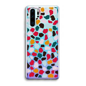 CaseCompany Colored Giraffe: Huawei P30 Pro Transparant Hoesje