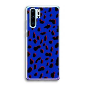 CaseCompany Blue Leopard: Huawei P30 Pro Transparant Hoesje