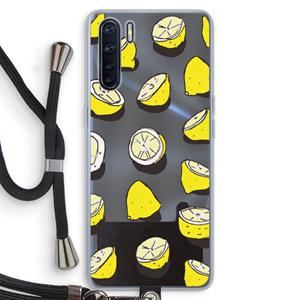 CaseCompany When Life Gives You Lemons...: Oppo A91 Transparant Hoesje met koord