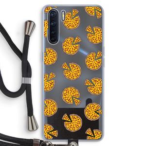 CaseCompany You Had Me At Pizza: Oppo A91 Transparant Hoesje met koord