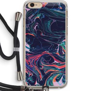 CaseCompany Light Years Beyond: iPhone 6 PLUS / 6S PLUS Transparant Hoesje met koord