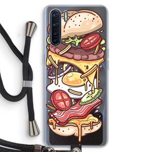 CaseCompany Diet Coke Please: Oppo A91 Transparant Hoesje met koord