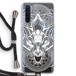 CaseCompany Oh Deer: Oppo A91 Transparant Hoesje met koord
