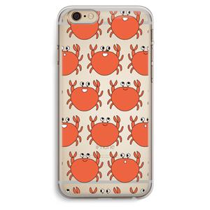 CaseCompany Krab: iPhone 6 Plus / 6S Plus Transparant Hoesje
