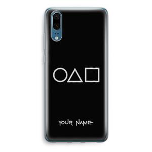 CaseCompany Squid Game: Huawei P20 Transparant Hoesje
