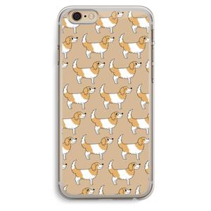 CaseCompany Doggy: iPhone 6 Plus / 6S Plus Transparant Hoesje