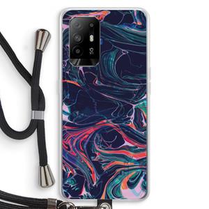 CaseCompany Light Years Beyond: Oppo A95 5G Transparant Hoesje met koord