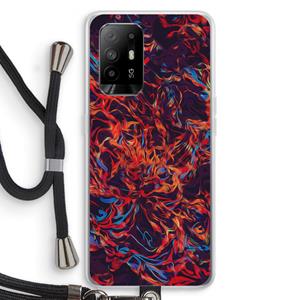 CaseCompany Lucifer: Oppo A95 5G Transparant Hoesje met koord