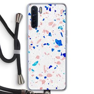 CaseCompany Terrazzo N°6: Oppo A91 Transparant Hoesje met koord